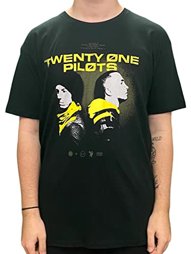 Twenty One Pilots T Shirt Back to Back Trench Band Logo Nue offiziell Herren XXL von Rock Off