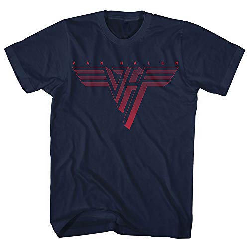 Van Halen Classic Red Logo offiziell Männer T-Shirt Herren (Medium) von Rock Off