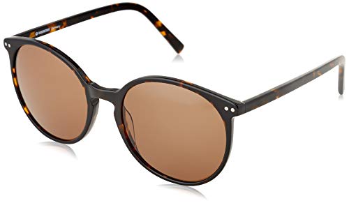 Rodenstock Sonnenbrille Youngline Sun RR333 (Damen), leichte Sonnenbrille mit Sun Contrast-Gläsern, runde Sonnenbrille mit Acetat-Kunststofffassung, dark havana, m von Rodenstock