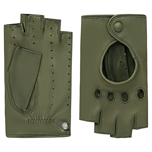 Roeckl Damen Florenz Autofahrer Handschuhe, Olive, 7 von Roeckl