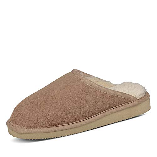 Rökü Hausschuh Herren Pantoffel MIT Fester Sohle Leder warm gefüttert Lammfell, Groesse 41, beige Rökü Hausschuh Herren Pantoffel MIT Fester Sohle Leder warm gefüttert Lammfell, Groesse 41, beige von Rökü