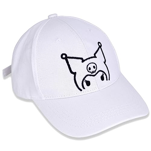 Roffatide Anime Kuromi Baseballmütze Einstellbare Stickerei Pochacco Baseballmütze für Frauen Männer Bedruckte Baumwolle Dad Hat von Roffatide