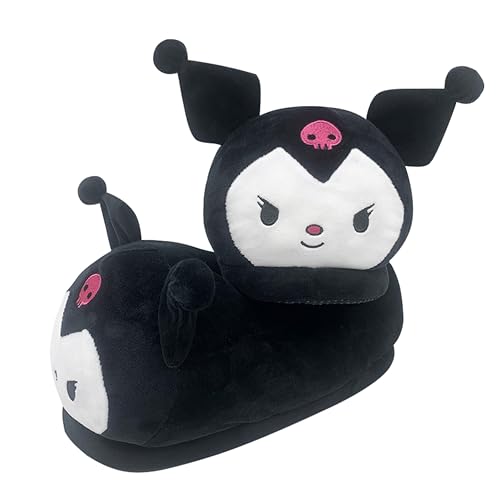 Roffatide Anime Melody Fuzzy Slippers Kuromi House Slippers Closed Toe Open Back Foam Slippers with Rubber Sole for Women Man One Size, C, 5.5-9.5 Women/4.5-8.5 Men von Roffatide