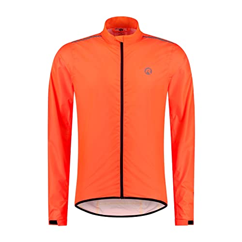 Rogelli Core Fahrradjacke Herren - Rennradjacke, Regenjacke, Wasserdicht - Orange - Größe S von Rogelli