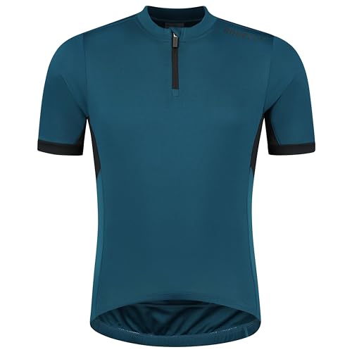 Rogelli Core Rennrad Trikot Herren - Atmungsaktive Fahrradtrikot Kurzarm - 3 Rückentaschen - Rennrad Trikot - Radtrikot - Marine - M von Rogelli