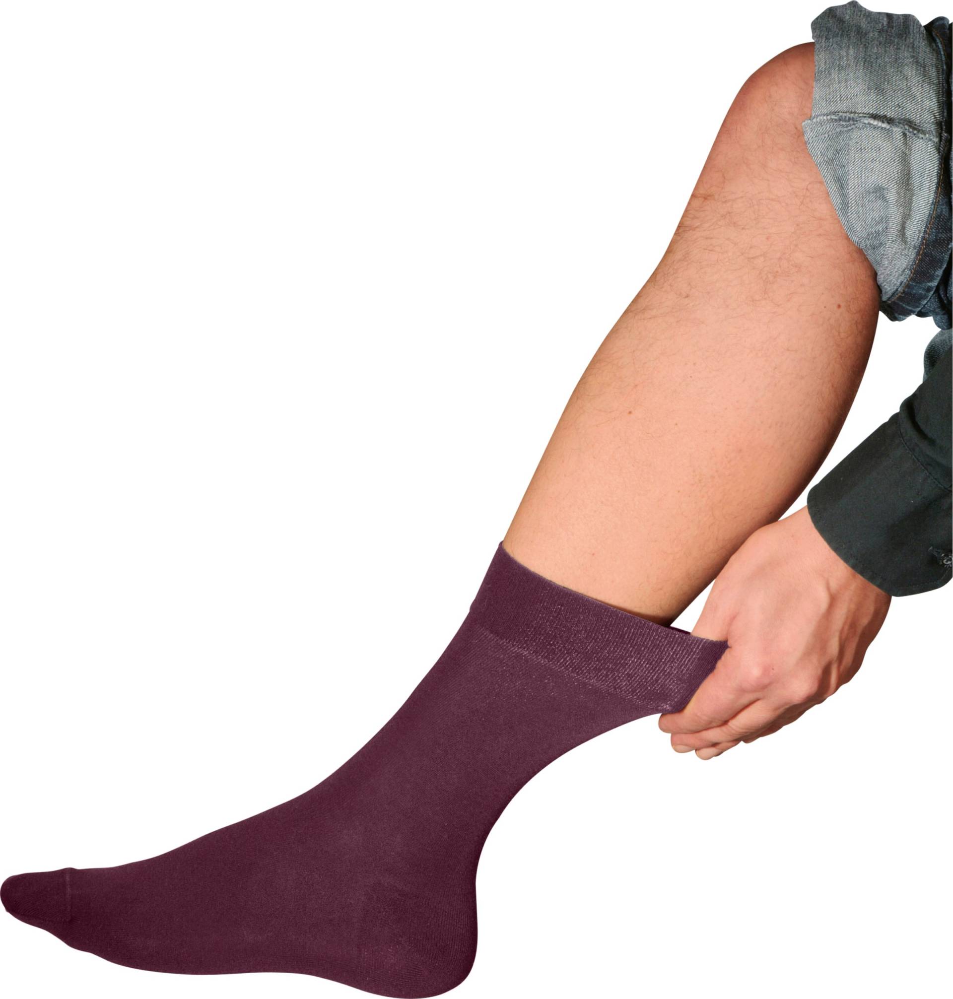 Sieh an! Damen Socken, bordeaux von Rogo