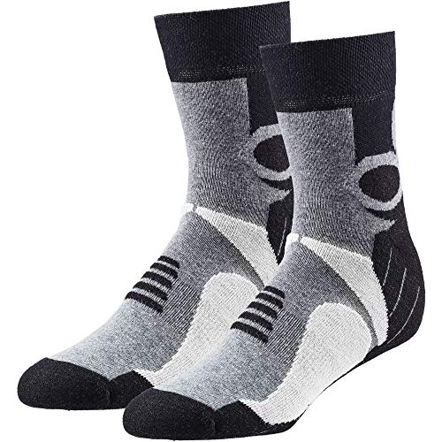 Rohner Trekking Quarter 2-pack Grau - Komfortable halbhohe Wandersocken, Größe EU 43-46 - Farbe Grey von Rohner Socken