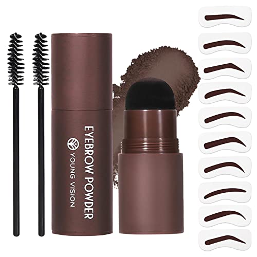 Augenbrauen-Stempel-Kit | Natural Brow Stamp Shaping Kit Langlebig,Makeup Brow Stamp Perfect Bushy Stamp and Shaping Kit für perfekte Augenbrauen von Rolempon