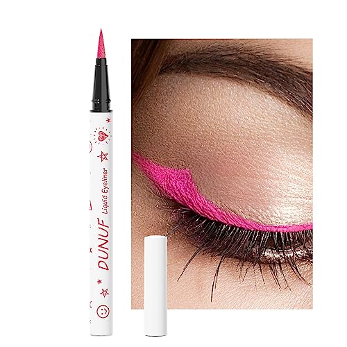 Wasserfester Eyeliner-Stift - Augen-Make-up Flüssig-Eyeliner - Lidschattenstift, farbiger Eyeliner-Stift, rutschfest, ganztägig, wischfest, Augenstift, Augen- und Lippenkonturenstift für von Rolempon