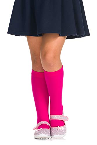 Romartex Mädchen 40 DEN Kniestrümpfe Knielang Socken, rosa von Romartex