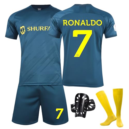 Ronronner Trikot Sets Kinder, Hause/Auswärts Fußballtrikot für Kinder (DE/NL/SE/PL, Numerisch, 130, 140, Grün) von Ronronner