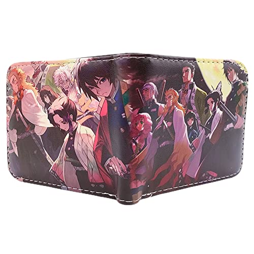 Anime Wallet Devil Anime Image Printed 3D Cartoon PU Leather Double Fold Wallet Cartoon Comic Short Wallet Pocket Card Holder Cartoon Pattern Multifunctional Wallet Game Fan Teen Anime Fan Gift von Ropniik