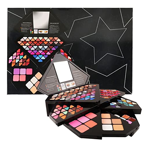 RoseFlower Schminkkoffer Beauty Case multifunktionale Make-up-Set Lidschatten-Palette Mehrfarbig Lidschatten Make Up Pallete Profi-Augenpalette multifunktionale Make-up-Set Satte Farben Kosmetik Kit von RoseFlower