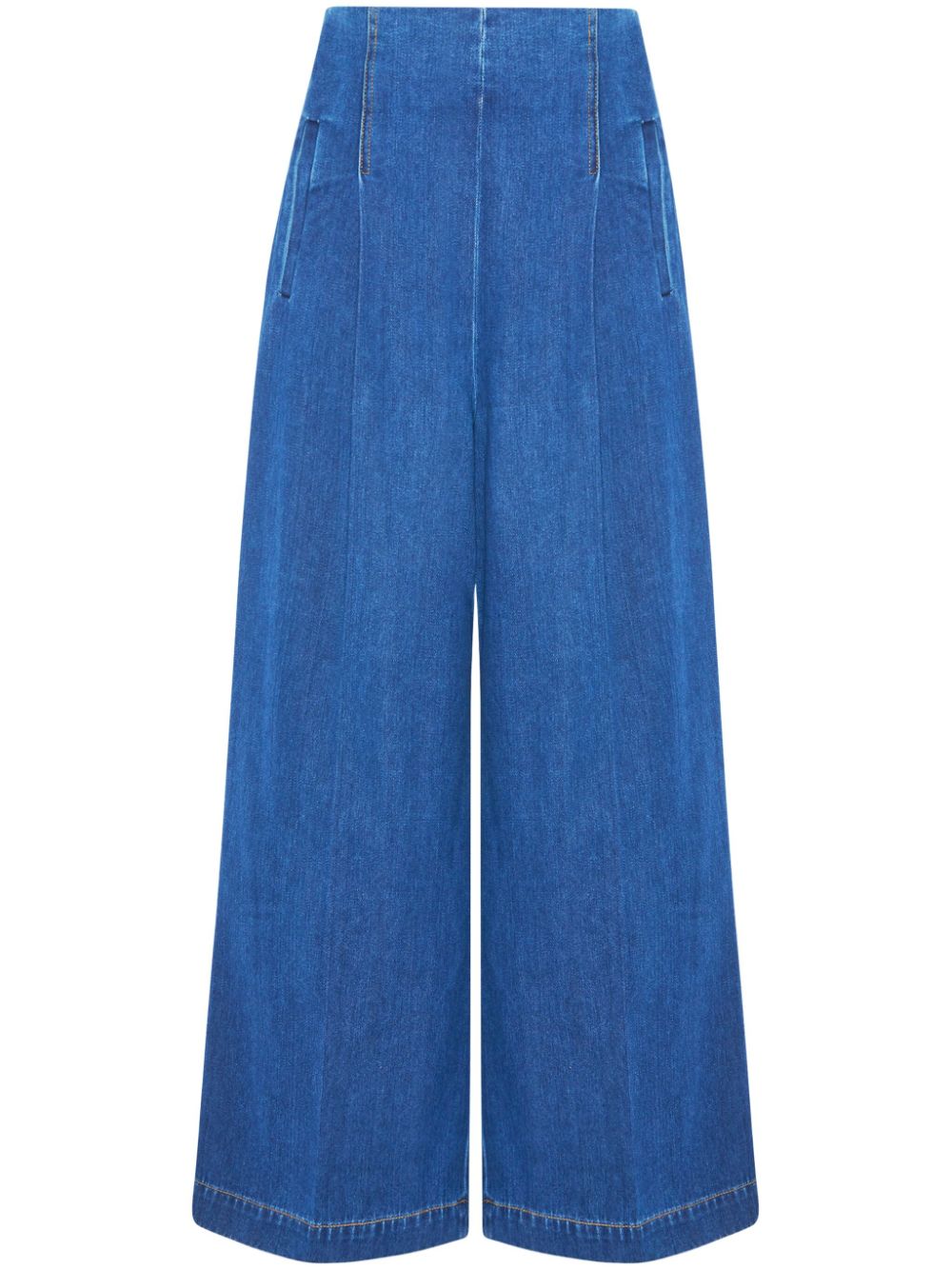 Rosetta Getty Weite High-Rise-Jeans - Blau von Rosetta Getty