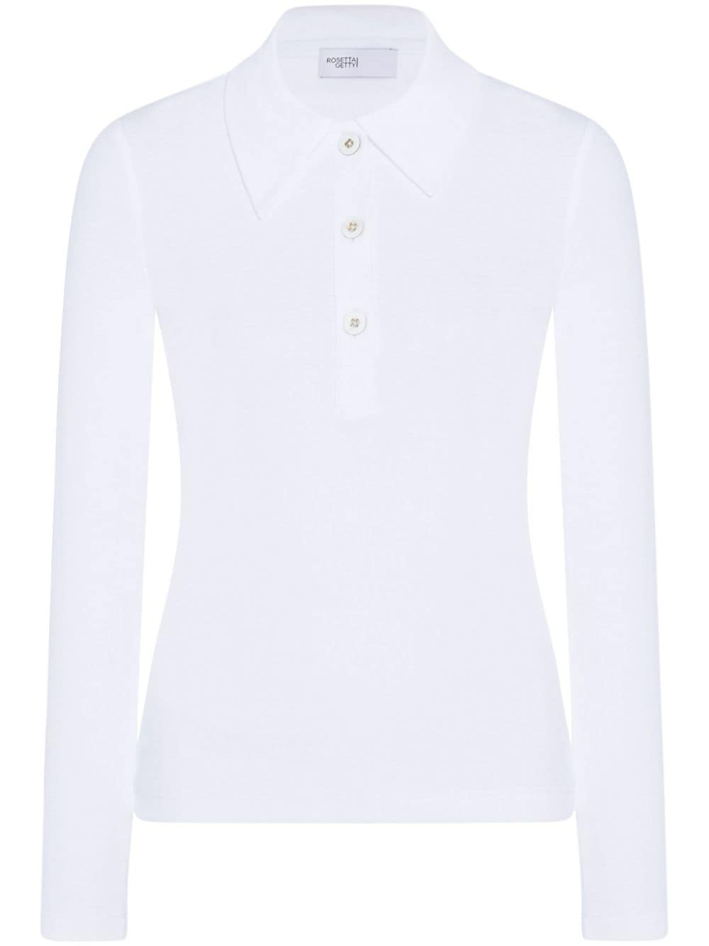 Rosetta Getty Schmales Poloshirt - Weiß von Rosetta Getty