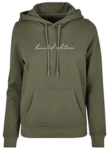 Roughtex Damen Sprüche Hoodie Bedruckt Limited Edition Kapuzenpullover - fällt klein aus Oliv XL von Roughtex