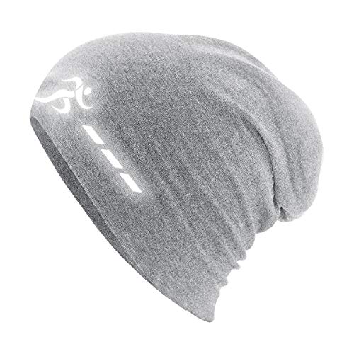 Roughtex Laufmütze Herren Damen Sport Mütze reflektierend zum Laufen Jogging Beanie Laufmützen Sommer Winter Sports Grey XL/XXL von Roughtex