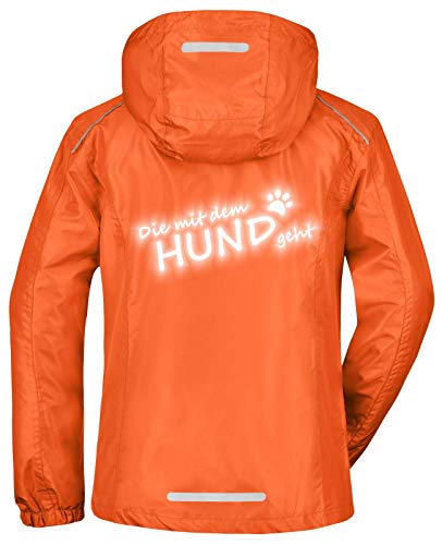 Roughtex Regenjacke Damen Die mit dem Hund geht Orange L von Roughtex