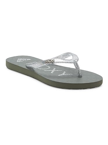 Roxy Viva Sparkle Sandale, Cloudy Grey, 36 EU von Roxy