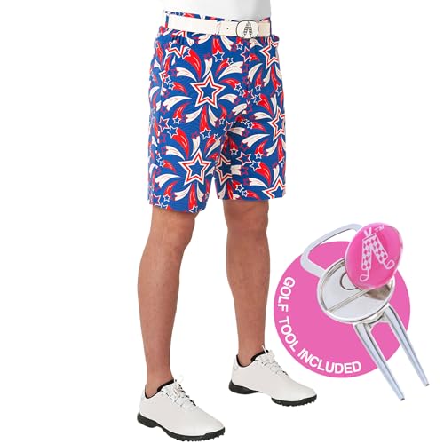 ROYAL & Awesome Herren Golf Shorts - Shooting Pars von Royal & Awesome