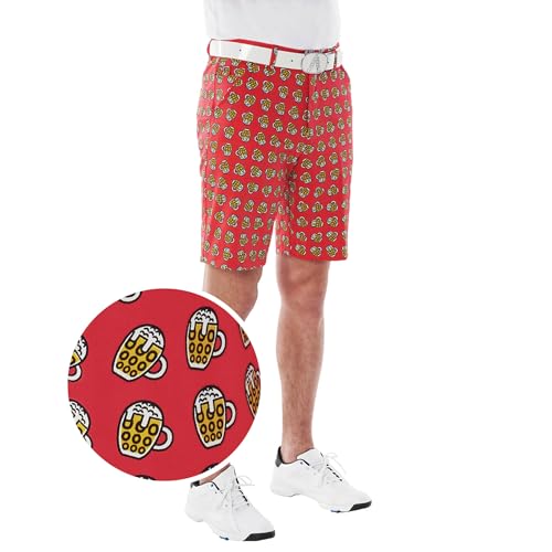 Royal & Awesome Gemusterte Golfshorts für Herren, Pints, 6 von Royal & Awesome