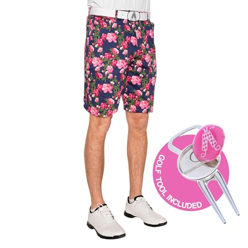 Royal & Awesome Herren Gemusterte Golf-Shorts Golfshorts, Pumphose, 6 von Royal & Awesome