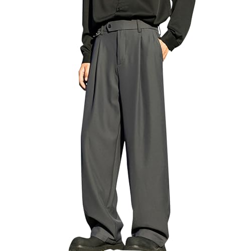 Rrongwn Business Hose Herren Weites Bein Hose Elegantes Hose Loose Fit Anzughose Weit Chino Hose High Waist Wide Leg Pants Casual Bundfaltenhose Slim Fit Freizeithose Rrongwn Business Hose Herren Weites Bein Hose Elegantes Hose Loose Fit Anzughose Weit Chino Hose High Waist Wide Leg Pants Casual Bundfaltenhose Slim Fit Freizeithose von Rrongwn