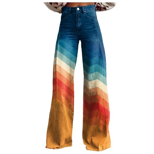 Rrongwn Stretch Jeans Damen Weitem Bein Boyfriend Denim Hose High Waist Baggy Freizeithose Tretch Skinny Jeanshose Boyfriend Jeans 3D Druck Teenager Mädchen Streetwear Rrongwn Stretch Jeans Damen Weitem Bein Boyfriend Denim Hose High Waist Baggy Freizeithose Tretch Skinny Jeanshose Boyfriend Jeans 3D Druck Teenager Mädchen Streetwear von Rrongwn