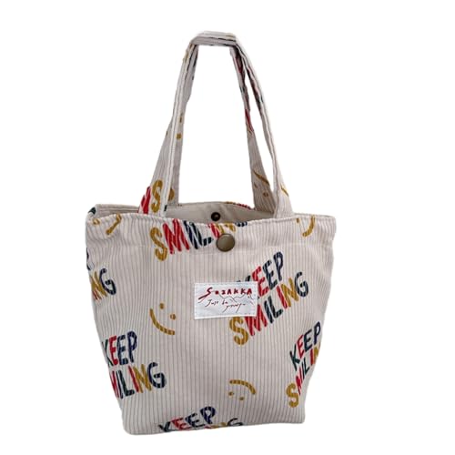 Ruarby Modische Cord-Geldbörse, modische und tragbare Handtasche, ideal für Shopping, Verabredungen, Reisen, beige von Ruarby