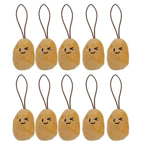 Set mit 10 Kartoffelspielzeug Pin Stoff Kartoffel Charakter Brosche Anhänger Gefüllte Puppen Schlüsselanhänger Tasche Charm Zubehör für den täglichen Gebrauch, Stahllegierung, Federn, Stoff Set mit 10 Kartoffelspielzeug Pin Stoff Kartoffel Charakter Brosche Anhänger Gefüllte Puppen Schlüsselanhänger Tasche Charm Zubehör für den täglichen Gebrauch, Stahllegierung, Federn, Stoff von Ruarby