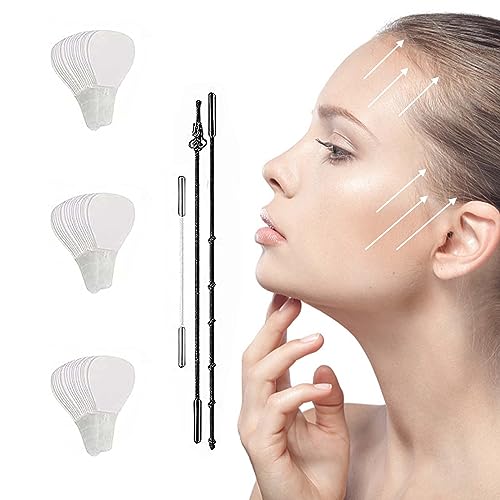 120 Stück Face Lifting Tape, Face Tape Werkzeuge Für Gesicht Unsichtbare Aufzug Gesicht Aufkleber, Face Lift Patch Unsichtbare V-Form Gesicht Face, Neck and Eye Lift für Ein Perfektes Gesicht von Ruikdly