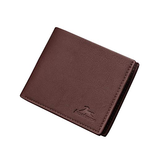 Rumity Geldbörsen Herren aus Echtem Leder-Schutz Portmonaise, Geldbeutel Männer Wallet Leder Slim Wallet Geldbörse Vintage GeldböRse Herren Slim Kreditkartenbox von Rumity