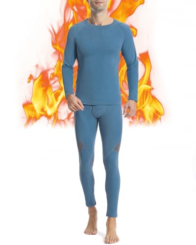 Runhit Thermounterwäsche Herren Winter Funktionsunterwäsche Thermounterhose Herren Unterhosen Lang Funktionswäsche Skiunterwäsche Thermo Unterwäsche Männer Extra Warm 2XL von Runhit