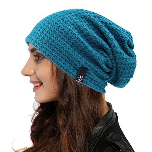 Ruphedy Damen Beanie Mütze Winter Long Oversized Slouchy Beany Strickmütze B08 (Türkis) von Ruphedy