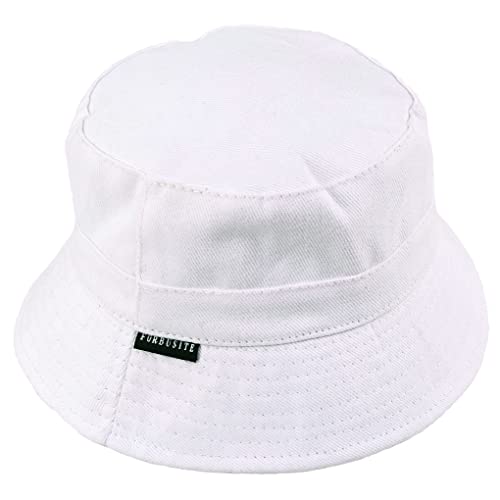 Ruphedy Eimerhut für Herren Damen Sommer Reisen Strand Bucket Hut (BT891-Weiß) von Ruphedy