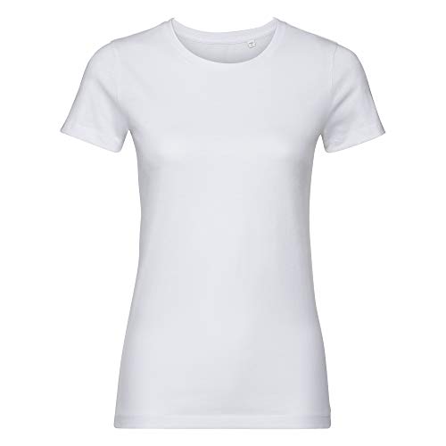 Russell Damen Authentic T-Shirt (L) (Weiß) von Russell