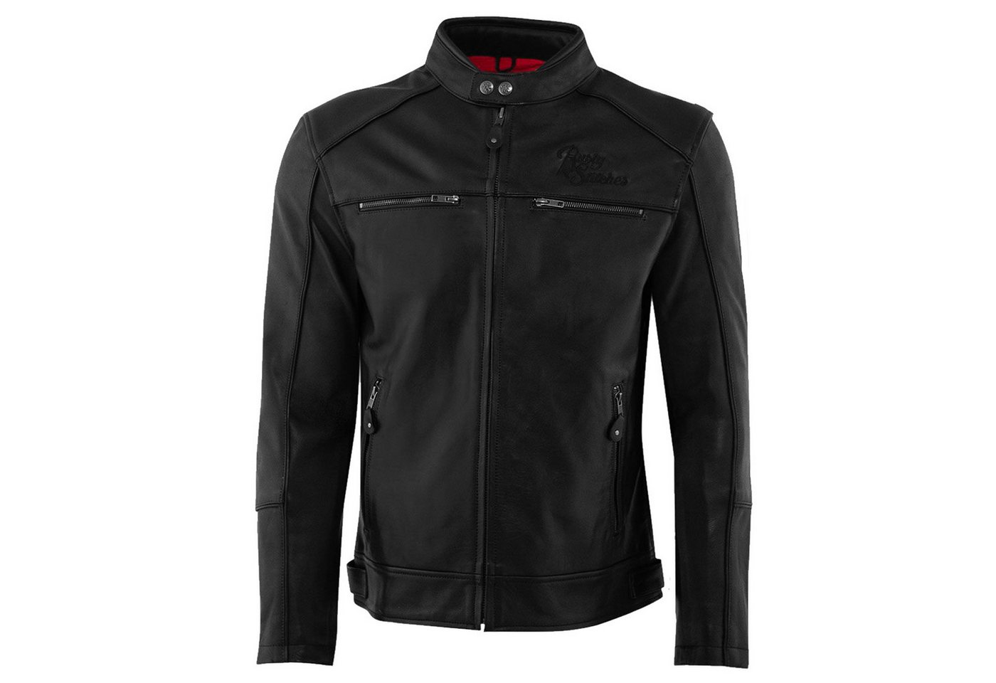 Rusty Stitches Motorradjacke Rusty Stitches Jacke Herren Chase Schwarz-Schwarz von Rusty Stitches