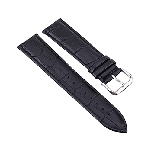 10-24mm Herren Klassisch Komfortables und Weiches Uhrenarmband Echtes Leder Uhrenarmband Ersatzzubehör, 15mm von Ruthlessliu