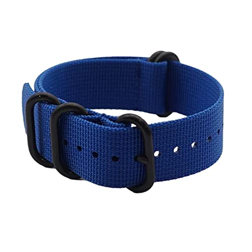 20mm-22mm Herren Sport Canvas Uhrenarmband für Herren Analog Quarzuhr Armband Zubehör, 20mm von Ruthlessliu