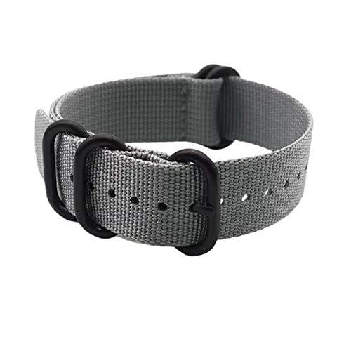 20mm-22mm Herren Sport Canvas Uhrenarmband für Herren Analog Quarzuhr Armband Zubehör, 20mm von Ruthlessliu