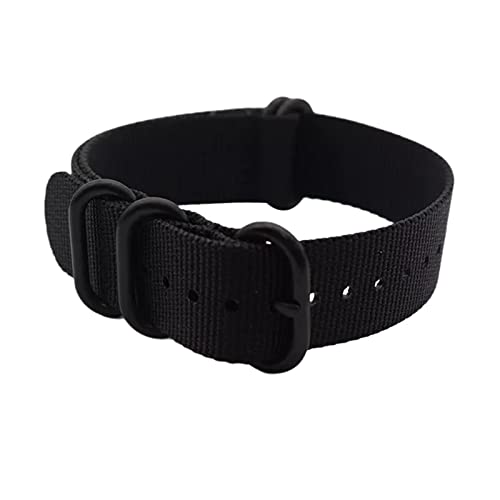 20mm-22mm Herren Sport Canvas Uhrenarmband für Herren Analog Quarzuhr Armband Zubehör, 20mm von Ruthlessliu