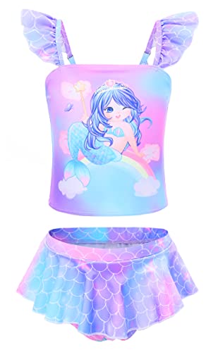 RuuYiicoco Zweiteiliger Bikini für kleine Mädchen, Einhorn-Badeanzug, Meerjungfrauen-Tankini, Badeanzug, Meerjungfrau, 3-4 Jahre RuuYiicoco Zweiteiliger Bikini für kleine Mädchen, Einhorn-Badeanzug, Meerjungfrauen-Tankini, Badeanzug, Meerjungfrau, 3-4 Jahre von RuuYiicoco