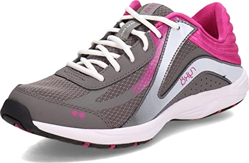 Ryka Damen Dash Pro Sneaker, grau/pink, 42.5 EU Weit von Ryka