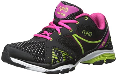 Ryka Damen Vida RZX Trainingsschuhe, Schwarz Pink/Lime Blaze, 40 EU von Ryka