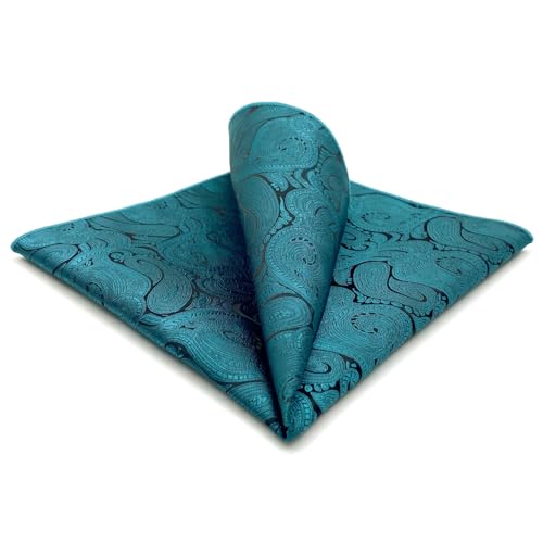 S&W SHLAX&WING Einstecktuch für Herren Anzüge Paisleymuster Blaugrün Hochzeit großes Geschenk gewebt S&W SHLAX&WING Einstecktuch für Herren Anzüge Paisleymuster Blaugrün Hochzeit großes Geschenk gewebt von S&W SHLAX&WING