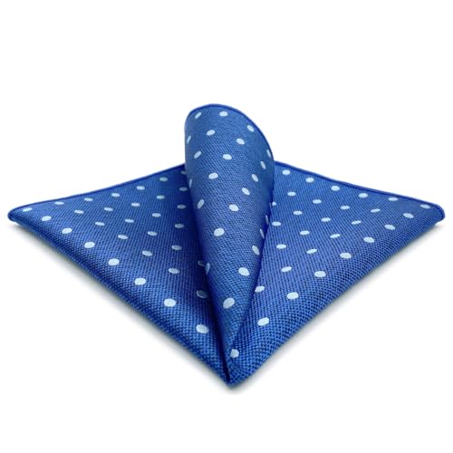 S&W SHLAX&WING Einstecktuch für Herren Anzüge Punkte gepunktet blau azurblau Business groß 32cm×32cm formell S&W SHLAX&WING Einstecktuch für Herren Anzüge Punkte gepunktet blau azurblau Business groß 32cm×32cm formell von S&W SHLAX&WING