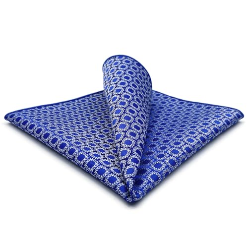 S&W SHLAX&WING Einstecktuch für Herren azurblaues weißes Muster geometrisch elegant für Anzug S&W SHLAX&WING Einstecktuch für Herren azurblaues weißes Muster geometrisch elegant für Anzug von S&W SHLAX&WING