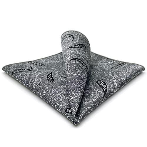 S&W SHLAX&WING Grau Schwarz Paisley Herren Einstecktücher For Geschäftsanzug Einzigartig Entwurf S&W SHLAX&WING Grau Schwarz Paisley Herren Einstecktücher For Geschäftsanzug Einzigartig Entwurf von S&W SHLAX&WING