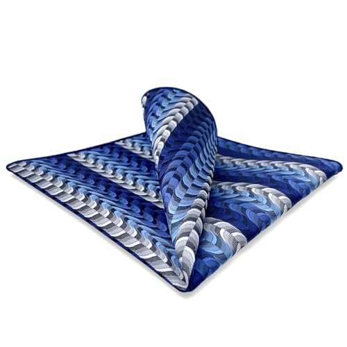 S&W SHLAX&WING Ripple Blau Herren Einstecktücher Seide Geschäftsanzug Hochzeit Gift S&W SHLAX&WING Ripple Blau Herren Einstecktücher Seide Geschäftsanzug Hochzeit Gift von S&W SHLAX&WING