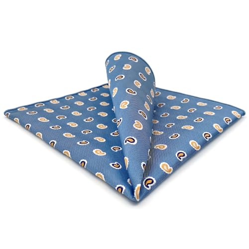 S&W SHLAX&WING Stahlblau Paisley Gelbes Herren Einstecktuch 32cm Groß Formal S&W SHLAX&WING Stahlblau Paisley Gelbes Herren Einstecktuch 32cm Groß Formal von S&W SHLAX&WING